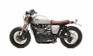 Restyled Triumph Bonneville Is Chic and Tastefully Scrambled, Uses Speed Triple Forks