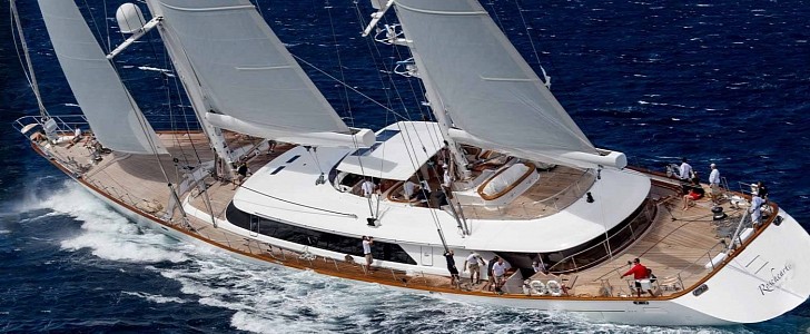 The Rosehearty is one of the largest sailing yachts in the world, previously owned by two billionaires