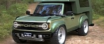 Retro-Digital Ford Bronco Raptor Camper for Overlanding Has All, Air Ride Included