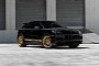 Retro Porsche Cayenne Turbo GT Flaunts Satin Gold Wheels Fit for the ‘Ring King