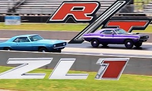 Retro Run: Chevrolet Camaro ZL1 Drag Races Dodge Challenger R/T to Crushing Win