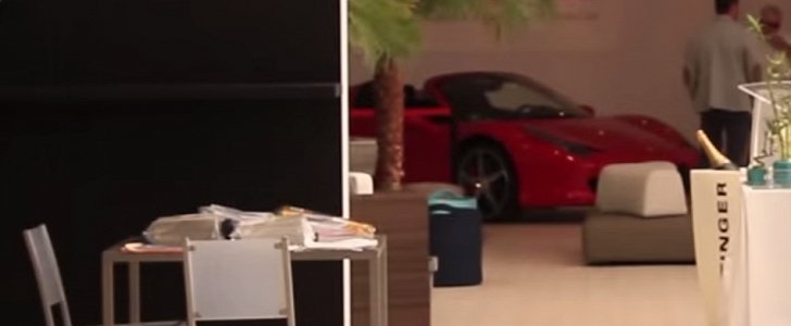 Revving a Ferrari Indoors
