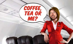 Richard Branson to Be Stewardess in AirAsia Flight on May 1st