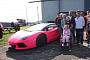 Richard Hammond Grants Girl's Wish to Ride in Pink Lamborghini