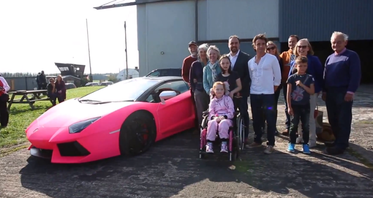 Richard Hammond Grants Girl's With to Ride in Pink Lamborghini