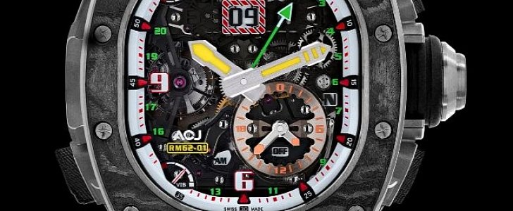 The RM 62-01 Tourbillon Vibrating Alarm ACJ is an alarm watch that no one can hear