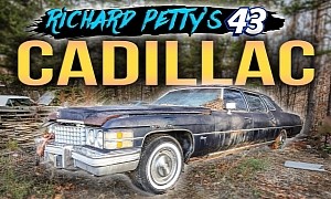 Richard Petty's Abandoned 'Funeral Limo' Cadillac Blows Radiator After Sitting 28 Years