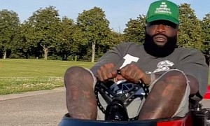 Rick Ross Goes Go-Karting Around His Property, Living His Best Life