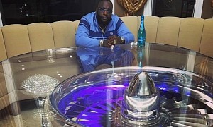 Rick Ross' Latest Extravagance: Turning an Airplane Engine Into a Luxury Brunch Table