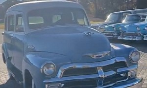Rick Ross Lines Up Eight Vintage Cars in His Driveway, Introduces 1955 Chevrolet Suburban