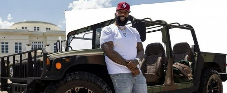 Rick Ross Shows Off His Louis Vuitton Leather-Interior Hummer, It's a  Perfect Match - autoevolution