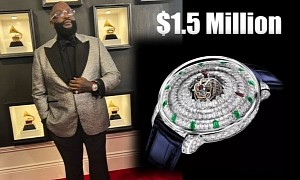 Rick Ross Was As Extra as You'd Imagine at the Grammys, Wearing a $1.5M Jacob & Co Watch