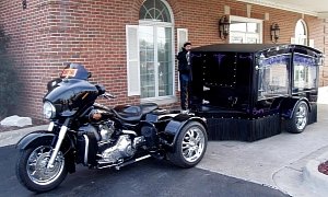 Ride Out Into Eternity With the Harley-Davidson Hearse