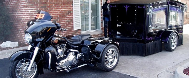 Ride Out Into Eternity With the Harley-Davidson Hearse
