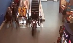 Rider Flees Police, Drives through Mall Full of People – Video