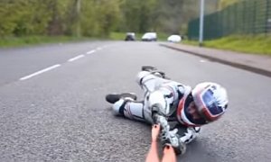 Rider Gets Dragged Across Asphalt To Test Out New Leathers