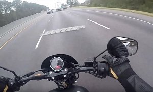Rider Goes Over Fallen Ladder On The Highway, Wins