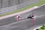 Rider High-Sides in Heavy Rain at the Nordschleife