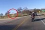 Rider Misses Turn, Avoids a Frontal Hit with a Car, Gets Airborne and Crashes Hard – Video