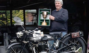 Rider Restores Abandoned 1928 Norton after IOM TT Revelation, Wins National Prize