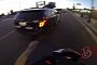 Rider Sticker Slaps Police Cruiser, Crashes Like a Moron, Finally Escapes – Video