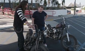 Riding Knuckleheads With Jason Momoa Is Bound to Turn James Corden Into a Man