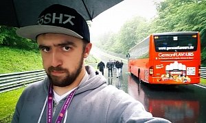Riding the Bus on Nurburgring Ends with a Story on How Vomit Ruined a Ferrari