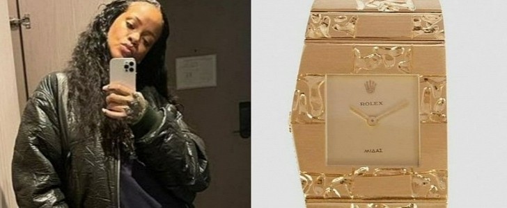 Rihanna Wearing Vintage Rolex for Pregnancy Announcement