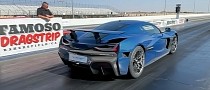 Rimac Nevera Is Fighting for Grip at the Strip, Still Launches Like a Rocket