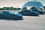 Rimac Nevera vs. Porsche Taycan vs. BMW M5 Drag Race Ends in Total Obliteration