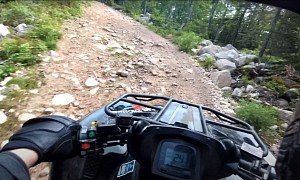 Ripping Canadian Trails on a Brute Force 750 ATV With the Missis Is What It's All About