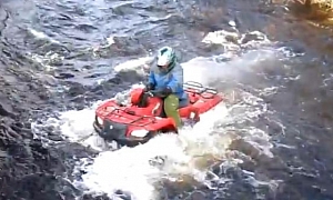 River Carries ATV Away