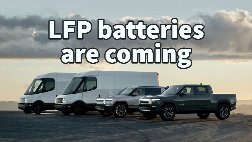 Rivian announces switching to LFP batteries