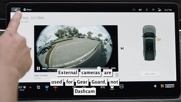 Rivian CEO announces integrated dashcam feature via OTA software update