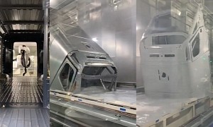 Rivian CEO Tweets Videos of Production Amazon Van At the Paint Shop