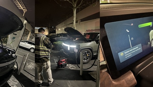 Rivian owner claims Electrify America charger fried their truck