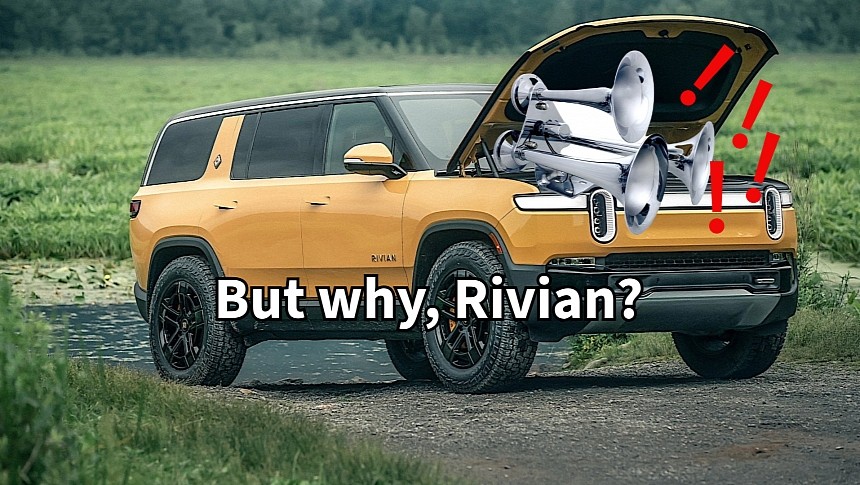 People buy aftermarket horns to install on their Rivian EVs
