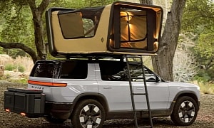 Rivian Puts a Tent and a Kitchen on the New R2, Calls It a Camper