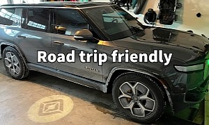 Rivian R1S Takes a 255-Mile Road Trip in Extremely Cold Weather, Here's How It Went