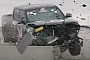 Rivian R1T Smashes Through Guardrail in Crash Test, Moves Concrete Barrier in the Process