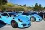 Riviera Blue Porsche 918 Spyder and 911 GT3 RS, Unforgettable Cars & Cofee Combo