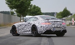 Road-going Mercedes-AMG GT3 Spied Striking a Pose, Wears New Aero Armour