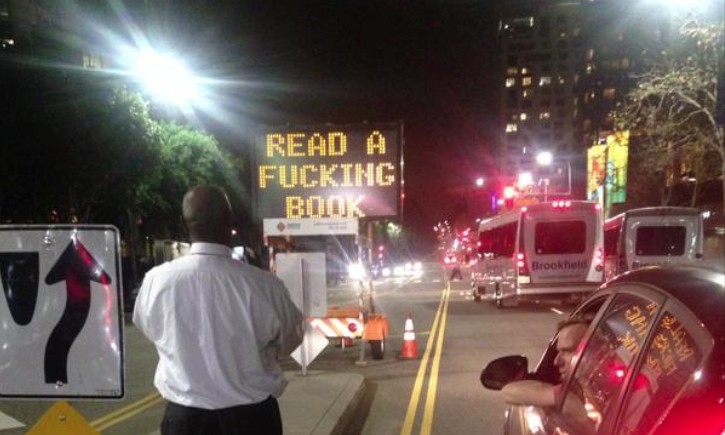 Road Sign Hack Tells Motorists to Read a Book, Uses the F Word