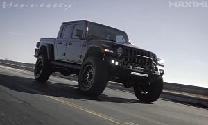 Bellowing Hennessey Maximus Jeep Gladiator Shows It Can Also Enjoy the Tarmac