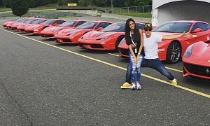 Rob Dyrdek Hits the Ferrari Racing School with Future Wife – Must Be a Happy Man