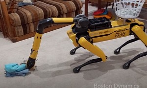 Robot Dog Spot Now Has an Arm for Mobile Manipulation, Can Even Pick Up Socks