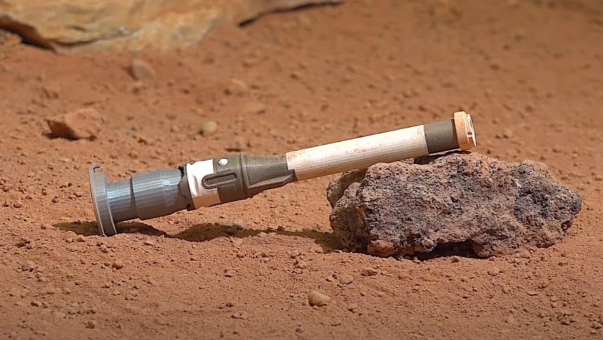 Mars Sample Return titanium tubes kind of look like a lightsaber