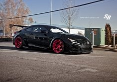 Rocket Bunny Lexus RC F Gets Candy Red PUR Wheels