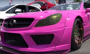 Rocket Bunny R230 SL 55 AMG by Three-S Design Spotted in Japan