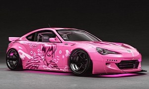 Rocket Bunny Toyota 86 Gets "Suki Edition" Makeover in Fast Pink